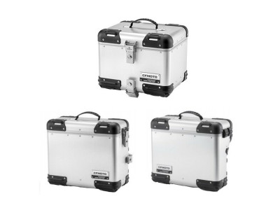 Hliníkové boxy 800MT (sada) - stříbrná